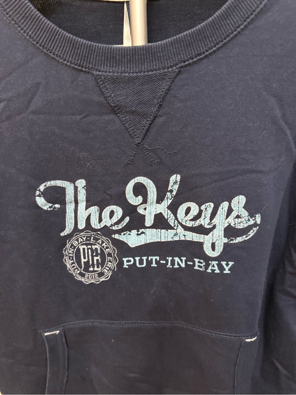The Keys Put-In-Bay Navy Graphic Pullover Sweatshirt - Picture 2 of 6